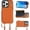 Brown, variant on Crossbody Wallet Case for iPhone 16 Pro, RFID Blocking Leather Purse Case with Card Holder, Protective Handbag Flip Cover with Zipper Wrist Strap Lanyard for Women 5G 6.3 Inch (Black)