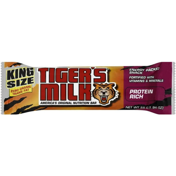 Tiger's Milk Bar, 10 Grams of Protein, , 1.94 Oz, 12 Ct