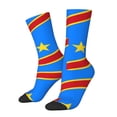 thumbnail image 2 of Womens Congo Flag Dress Crew Socks Colorful Novelty Socks, 2 of 7