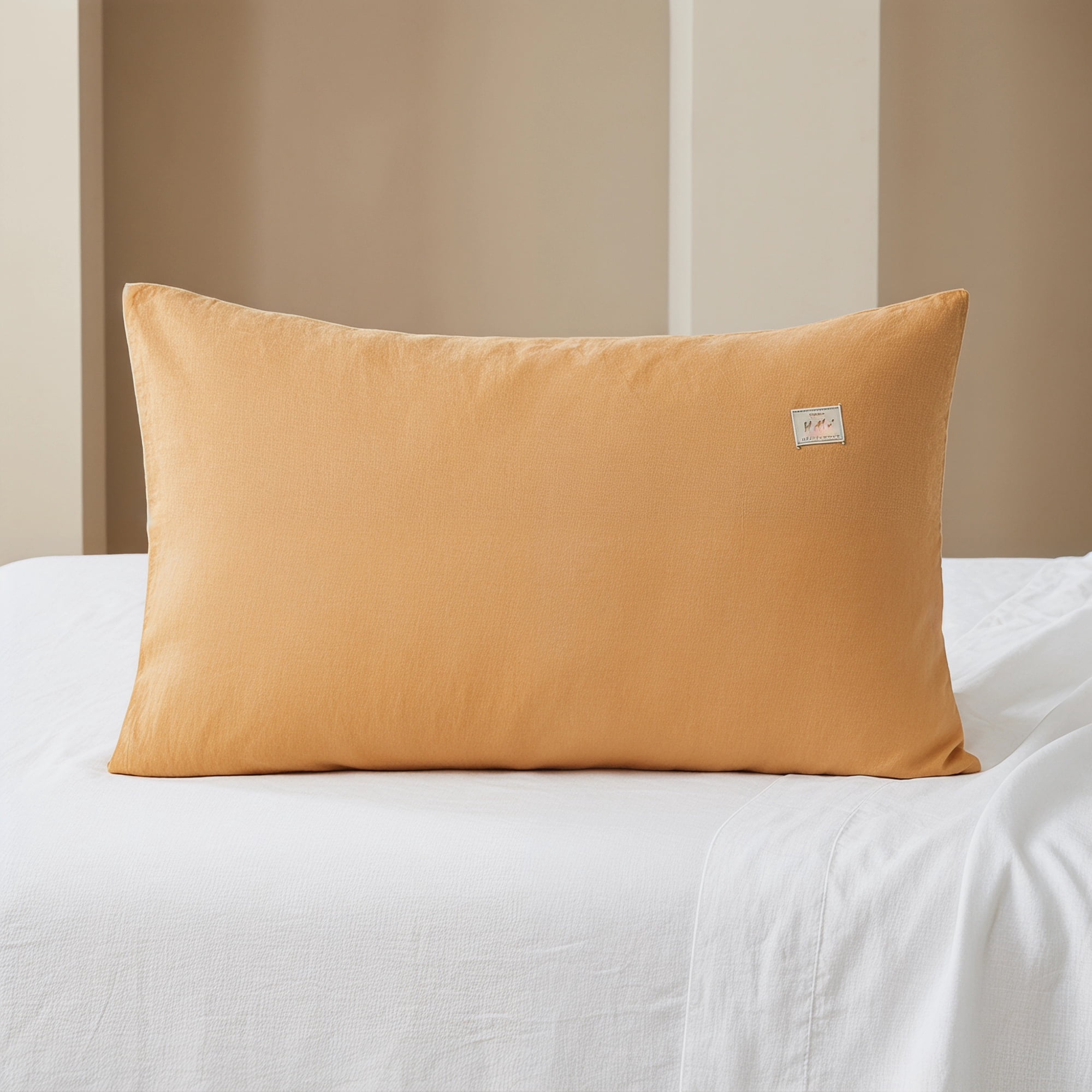 Unique Bargains 2 Pack Cotton Smooth Cooling Pillow Cases Envelope Closure Orange-Gray