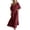 Red, variant on Noric Women's Summer One Shoulder Maxi Dresses Puff Sleeve Casual Loose Flowy Boho Vacation Party Sundress with Pockets