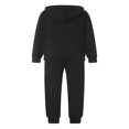 thumbnail image 4 of Women 2 Piece Tracksuits Solid Color Hoodie Sweatshirt and Sweatpants, 4 of 9