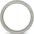 thumbnail image 2 of Titanium Brushed Center 8mm Ridged Edge Band (Size 11) Made In China tb187-11, 2 of 5
