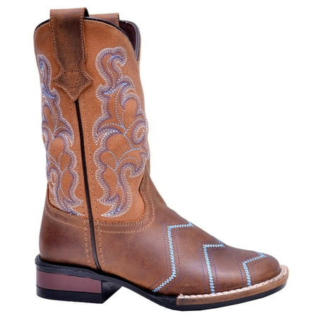 

Roper Kids Girls Monterey Angles Square Toe Boots Mid Calf