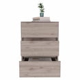 thumbnail image 3 of FM Furniture Vienna 3-Drawer Modern Wood Filing Cabinet in Light Gray, 3 of 9
