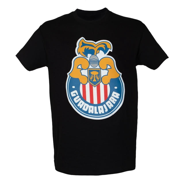 OLD SCHOOL SPORTS Chivas Playera Basic Escudo Retro manga corta Negro Unisex OLD SCHOOL SPORTS Chivas Playera de algodón, manga corta