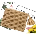 thumbnail image 1 of Bolsas tejidos a mano para mujer, cartera tipo sobre con flores de margaritas bohemias, cartera de vacaciones Likrtyny Para Estrenar, 1 of 8