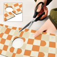 thumbnail image 6 of Yayeee Faucet Mat for Kitchen Sink 14.7" Diatomite Long Splash Guard Pad, Orange Checkered Pattern, 2 Pack, 6 of 7