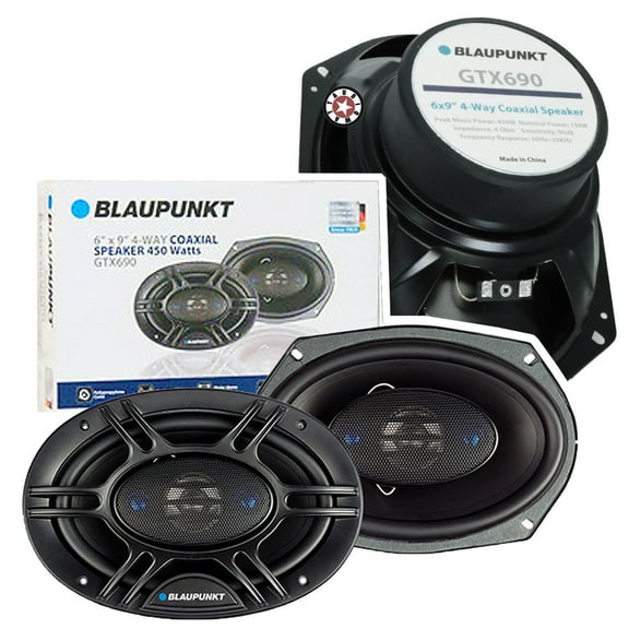 4x Blaupunkt GTX690 900W 6" x 9" 4-Way 4-Ohm Car Coaxial Speakers 6 x 9 inch NEW Bundle