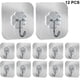 thumbnail image 1 of 12 paquetes de ganchos de pared adhesivos, colgadores de pared resistentes sin clavos, 1 of 5