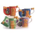 thumbnail image 1 of Hues&Brews Tasse/coaster 14 Onces, Ensemble de 4, Tabby Cats, 1 of 2
