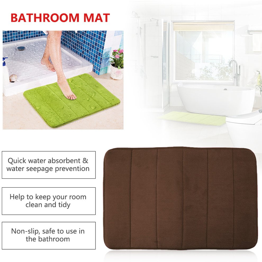 Bath Mat Bedroom Home Practical NonSlipping Mats Memory Foam Rug