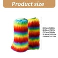 thumbnail image 2 of MesaSe Multifunctional Plush Leg Warmers for Outdoor Activity Rainbow Boot Covers Cuffs, 2 of 8