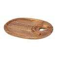 thumbnail image 2 of CarpNettore Appetizer Plate Gift Portable Lightweight Snack Tray for Party Wedding Hotel Oval, 2 of 9