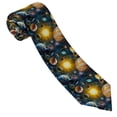 thumbnail image 3 of Fotbe Space Planet Corbata Clásica para Hombre con Estampado – Corbata de Seda Jacquard Tejida, para Negocios, Bodas y Eventos Formales, 3 of 7