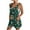 Green, variant on Womens Linen Jumpsuits Shorts with Pockets Floral Print Knotted Strap Summer Plus Size One Piece Short Rompers S-3X (2XL, Pink 01)