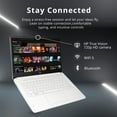 thumbnail image 5 of HP 2024 Stream 14" HD BrightView Laptop, Intel Celeron N4120 Processor, 8GB RAM, 320GB Storage(64GB eMMC+256GB Micro SD), Intel HD Graphics, 720p Webcam, 1 Year Office 365, Snowflake White, Win 11, 5 of 5