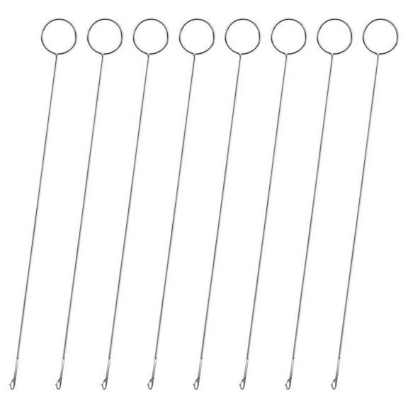8Pcs Sewing Loop Turner Hook Tool Needle Hooks with Latch Crochet Supplies