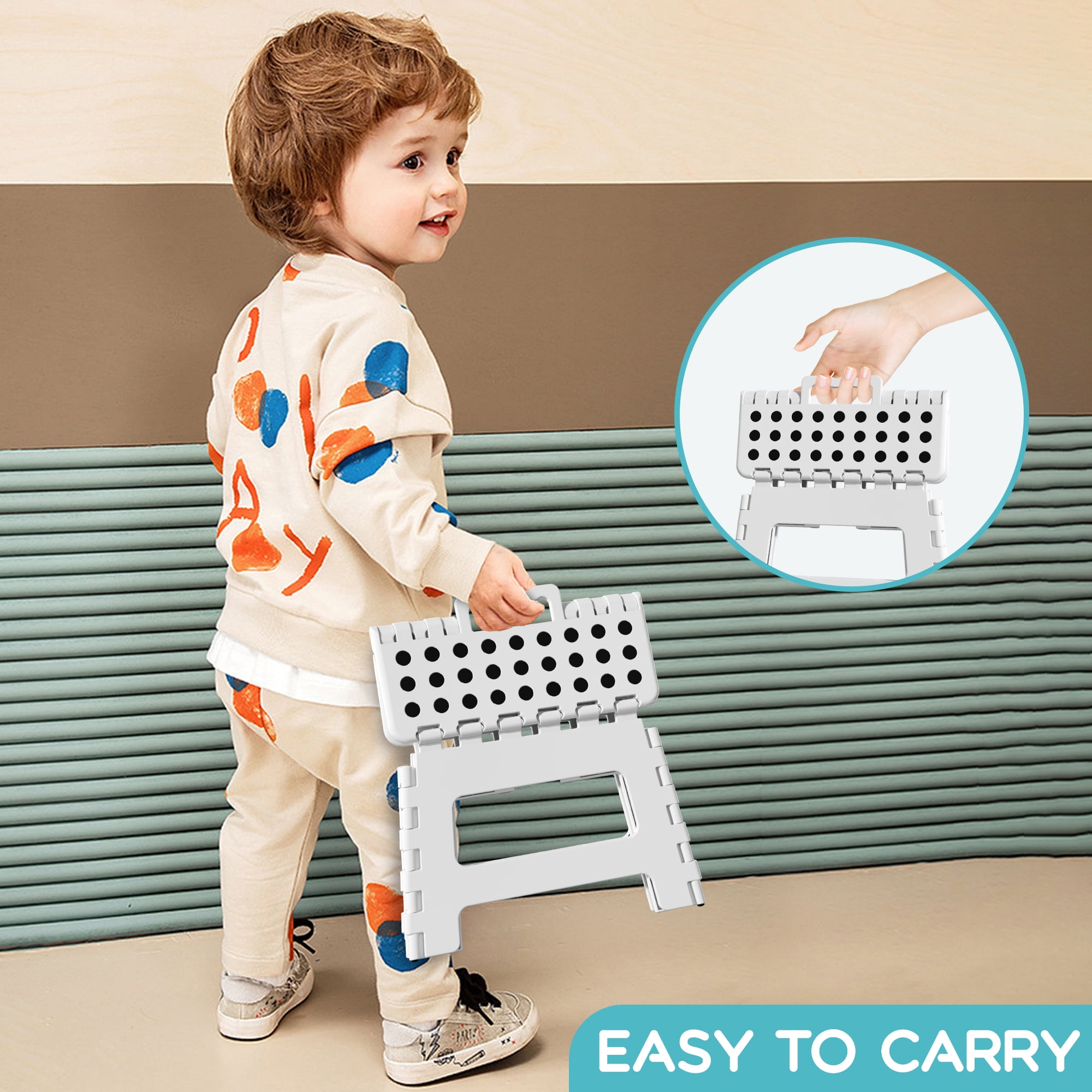 9 Inch Folding Step Stool for Adults and Kids Holds Up to 300 lbs Durable Kids Heavy Duty Step Stools for Adults Compact Light Weight Toddler Step Stool for Home Outdoor Indoor Walmart