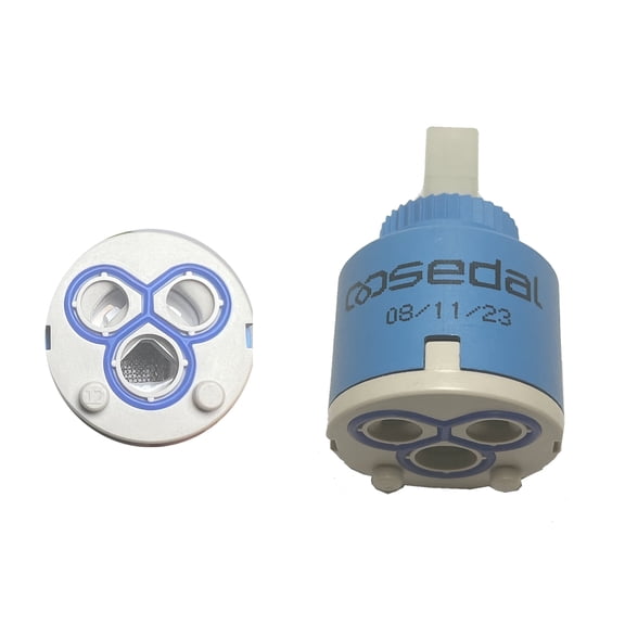 SEDAL Diameter 35mm Ceramic Faucet Cartridge Replacement for Single Handle Kitchen Basin Shower Faucet Part,Ceramic Disc Single Handle Faucet Cartridge Replacement 1.38 / 35mm Diameter