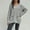 Gray, variant on Women's Chunky Knit Floral Embroidery Cardigan Button Up Long Sleeve Sweater Causel Loose Fit Y2k Korean Tops