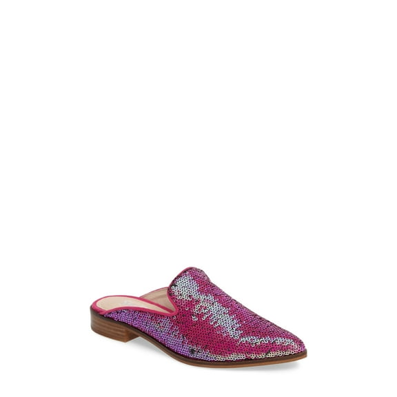Shellys London Cantara Fucshia Pink Flat Pointed Toe Mule Slide Shoes (10)