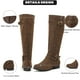 thumbnail image 3 of Botas hasta la rodilla Ruiee para mujer, elegantes, punta redonda, color marrón, talla 9, 3 of 6