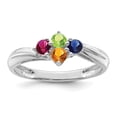 thumbnail image 2 of Sterling Silver Rhodium-plated Family Jewelry Mounting XMR10/4SSM, 2 of 7