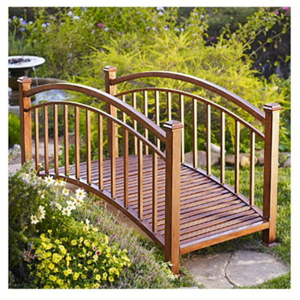 Sunjoy Industries LBG011PST1A 6 ft. Arch Design Steel Bridge