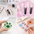 thumbnail image 4 of Mini Box Cutters, 6Pcs Retractable Art Cutter Utility Knife,Cute Cat Bear Paw Shaped Kawaii Letter Opener Portable Paper Cutter for Envelope Bags Express Unpacking Cutting DIY Crafts Office Home Use, 4 of 5