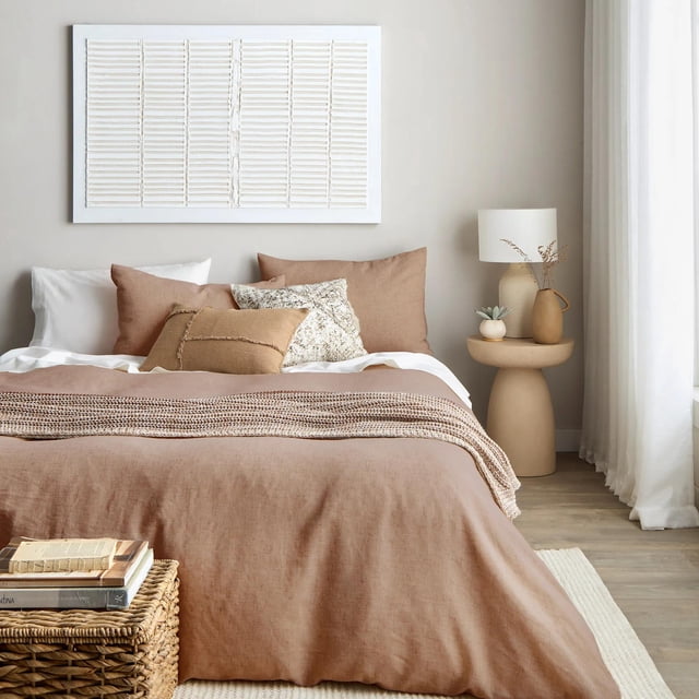 Bouclair Brown Sana Duvet cover Double / Queen