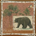 thumbnail image 3 of Phillips, Anita 12x12 Black Modern Framed Museum Art Print Titled - Bear on Red, 3 of 5