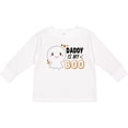 thumbnail image 3 of Inktastic Daddy is my Boo with Cute Ghost Boys or Girls Long Sleeve Toddler T-Shirt, 3 of 5