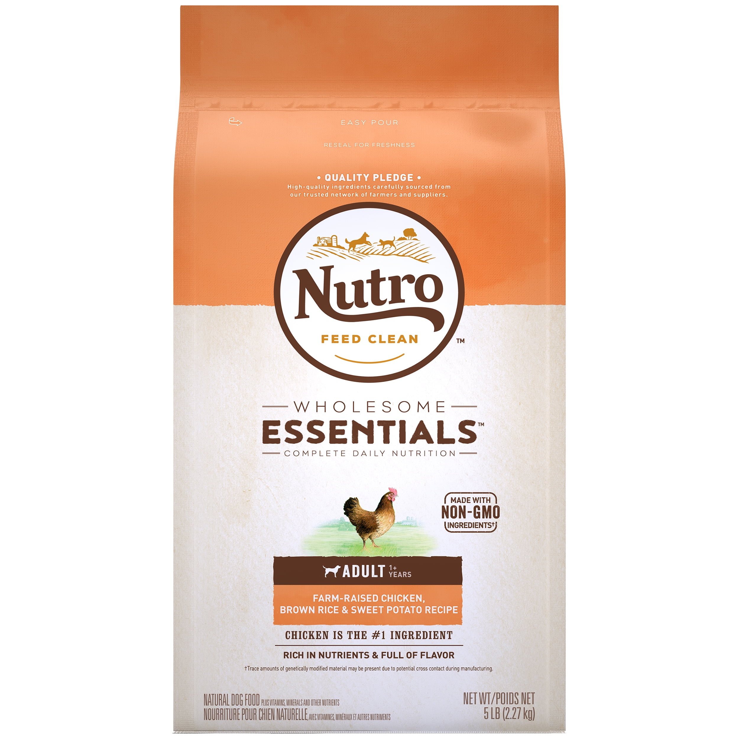 NUTRO WHOLESOME ESSENTIALS Adult Natural Dry Dog Food, FarmRaised