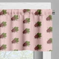 thumbnail image 5 of Ambesonne Hand Drawn Valance & Curtain, Bunch of Grapes Pattern, 55"x30", Dark Mauve Green, 5 of 7