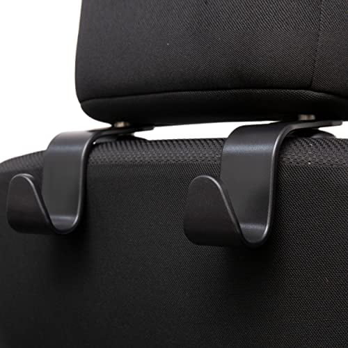 Amooca Universal Car Seat Headrest Hook 4 Pack and Car Cup Coaster Drink  Holder 2PC and 2 Pack Magnetic Leather Sunglasses Holder for Sun Visor
