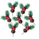 thumbnail image 1 of Mini árbol de Navidad con agujas de pino, accesorios para caja de regalo, decoración de flores artificiales, decoración navideña, nieve en polvo, copo de nieve, agujas de pino, 1 of 5