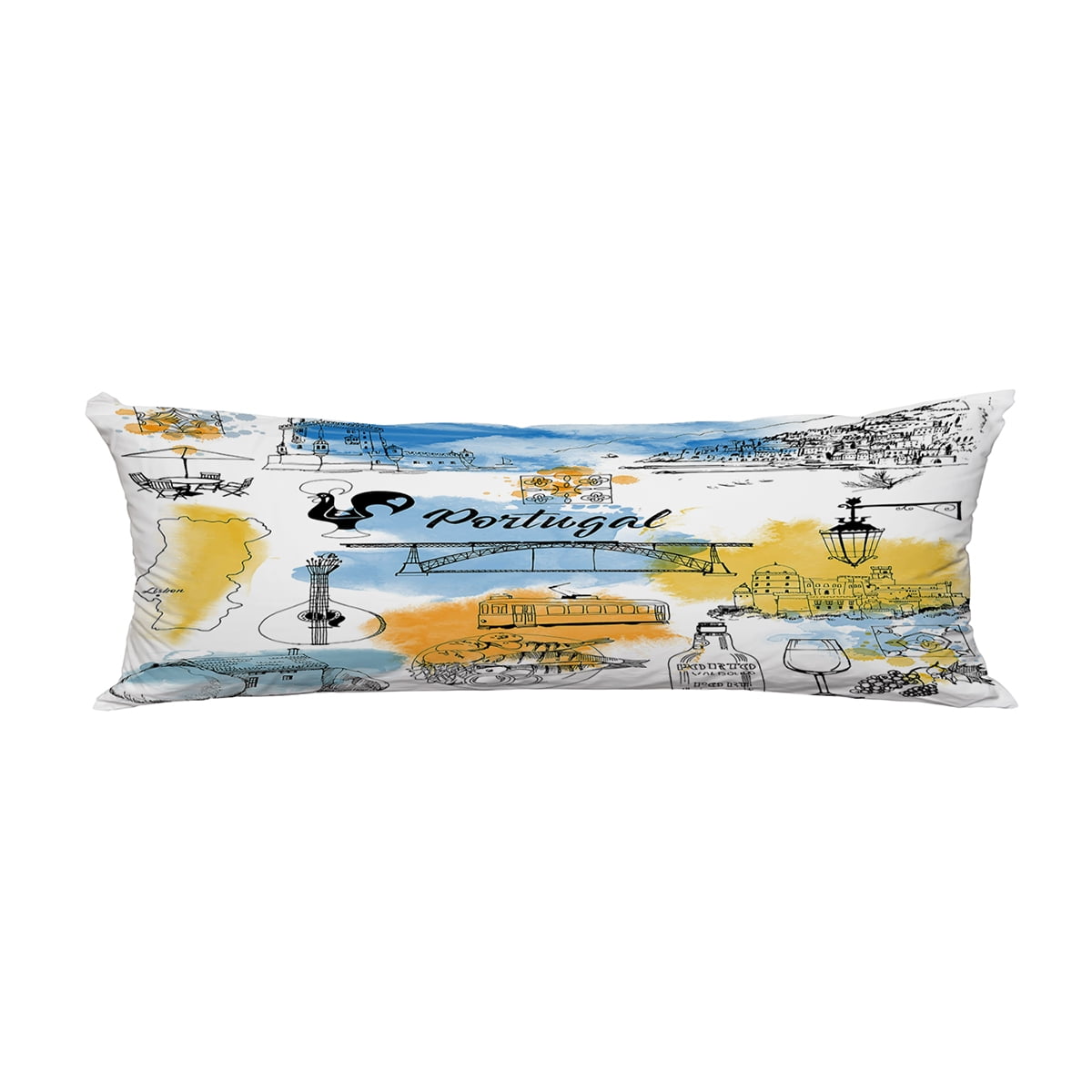 ABPHQTO Portugal Body Pillow Covers Pillow Case Protector Pillowcase