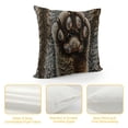 thumbnail image 4 of Faux Fur Pillow Cover Without Insert Decorative Pillowcase Comfortable Warmth Fluffy Tamias Pattern Chipmunks, 4 of 5