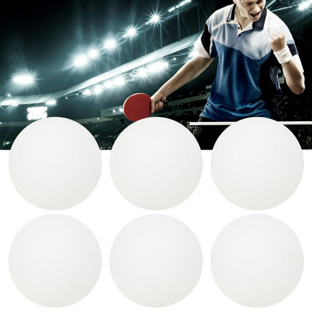 Table Tennis Balls, Long Time Use International Standard Training Ball Pingpong Balls, Strong And Durable For Training Table Tennis Club Beginner Game 6Pcs - White Plastic Box
