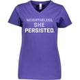 thumbnail image 3 of Inktastic Nevertheless, She Persisted Women's V-Neck T-Shirt, 3 of 5