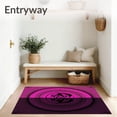 thumbnail image 3 of ODIKA 6'x9' Machine Washable Non-Slip Area Rug, Spectral Net Wonderland Absorbent Shower High Traffic Rug with Pad, Pink, 729531, 3 of 8