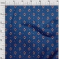 thumbnail image 2 of oneOone Georgette Viscose Fabric Diamond & Paisley Block Print Fabric BTY 42 Inch Wide, 2 of 4