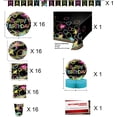 thumbnail image 5 of Glow Neon Party Jumbo Deluxe Birthday Supplies Super Bundle Pack for 16 Guests (Plus Party Planning Checklist by Mikes Super Store), 5 of 9