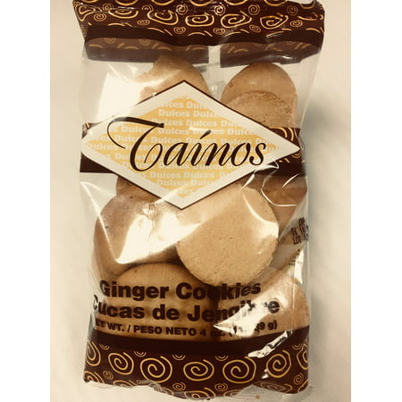 TAINOS Ginger Cookies - Puerto Rico's Best DULCES TIPICOS - 4 oz (Best Food In Puerto Vallarta)