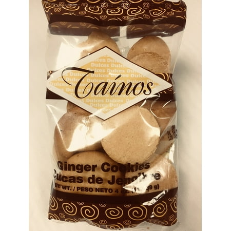 TAINOS Ginger Cookies - Puerto Rico's Best DULCES TIPICOS - 4 oz (Ina Garten Best Cookies)