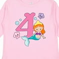 thumbnail image 4 of Inktastic I Am 4 Years Old Birthday with Mermaid Girls Long Sleeve Toddler T-Shirt, 4 of 5