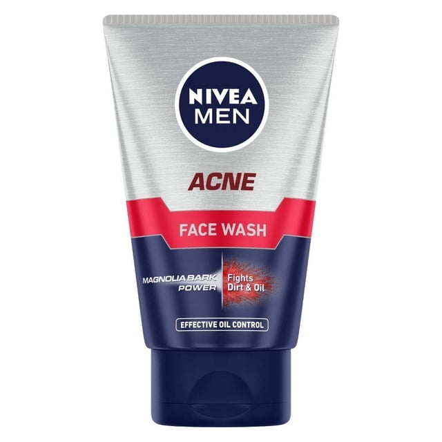 NIVEA Men Acne Face Wash,100gm Each (Pack of 2)