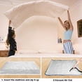 thumbnail image 5 of PinesC Large Vacuum Storage Bags, 130x240cm Mattress Vacuum Storage Bag, Reusable Space Saver Bags Waterproof Sealable Vacuum Seal Mattress Bag for Mattresses Quilt Moving Shipping S, 5 of 5