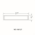 thumbnail image 4 of WAC Lighting Metro 27" 1-Light Aluminum Bathroom Vanity and Wall Light in Nickel, 4 of 6